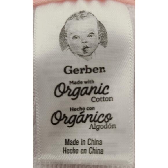 Gerber Organic Baby Girl Terry Bib's 3 Pack - Picture 9 of 10